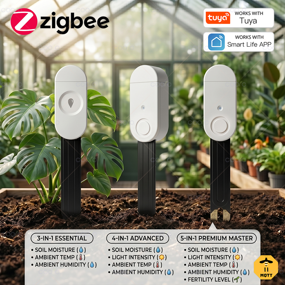 Smart Garden Zigbee - Tuya Zigbee Temperature Humidity Moisture Detector