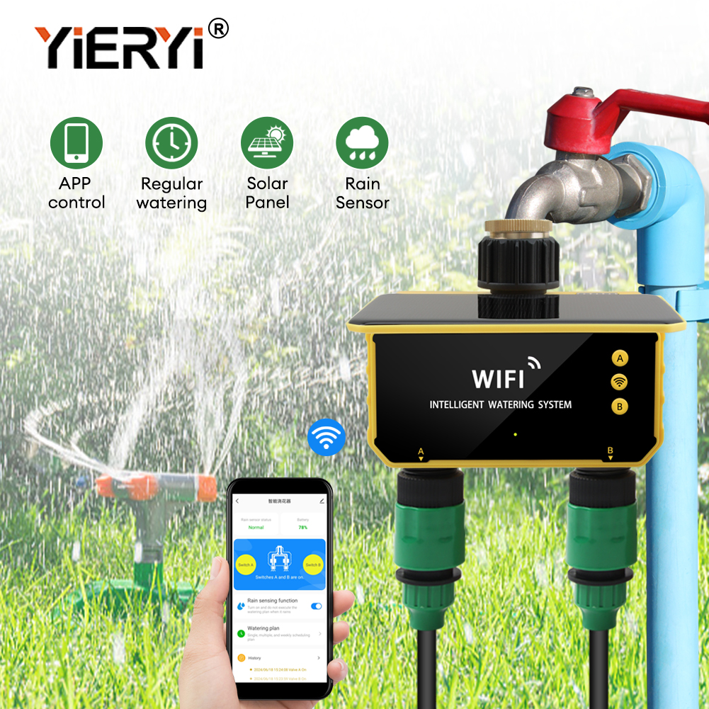 Yieryi 1-Way/2-Way WIFI Solar  - Smart Garden Watering Can review and price