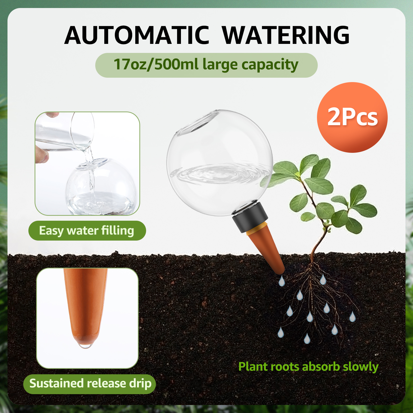 2/4Pcs 500ML Automatic Drip Ir - Smart Garden Auk review and price