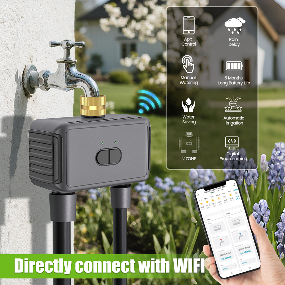 Wifi Automatic Water Timer Dua - Smart Garden Home review and price