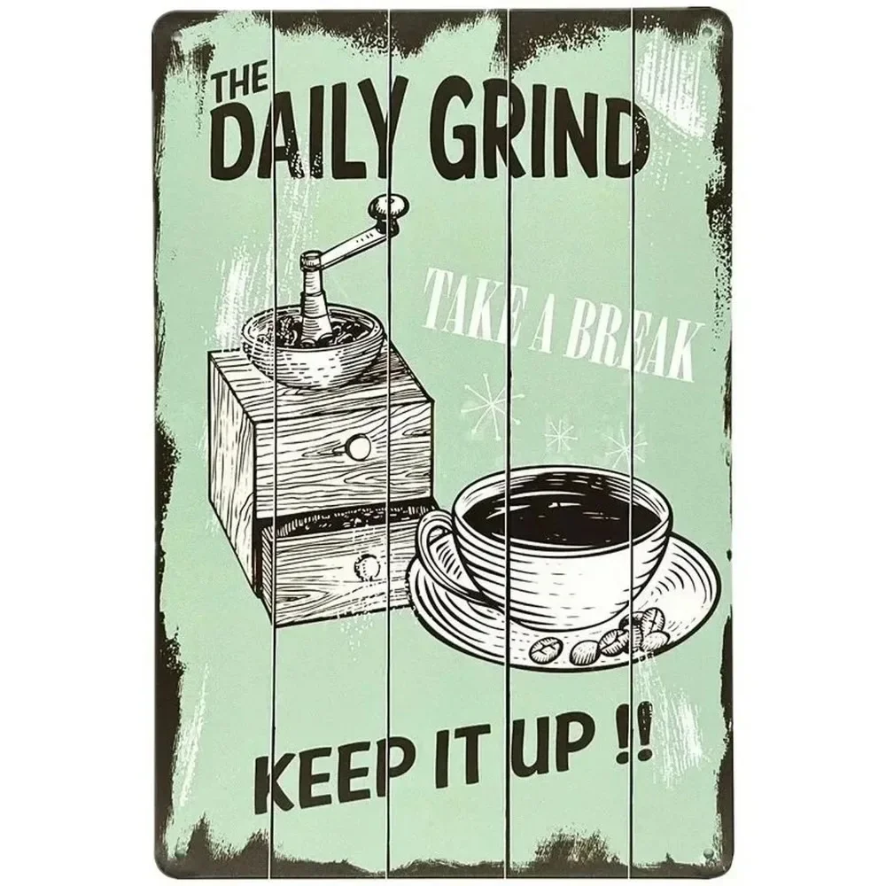 Plaque Metal Signs Drink Coffe - Smart Garden In Home review and price