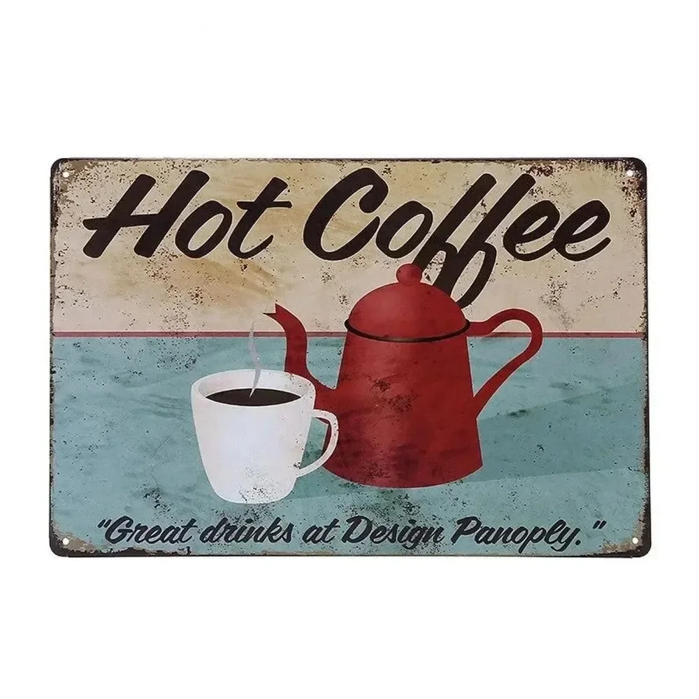 Plaque Metal Signs Drink Coffe - Smart Garden In Home review and price