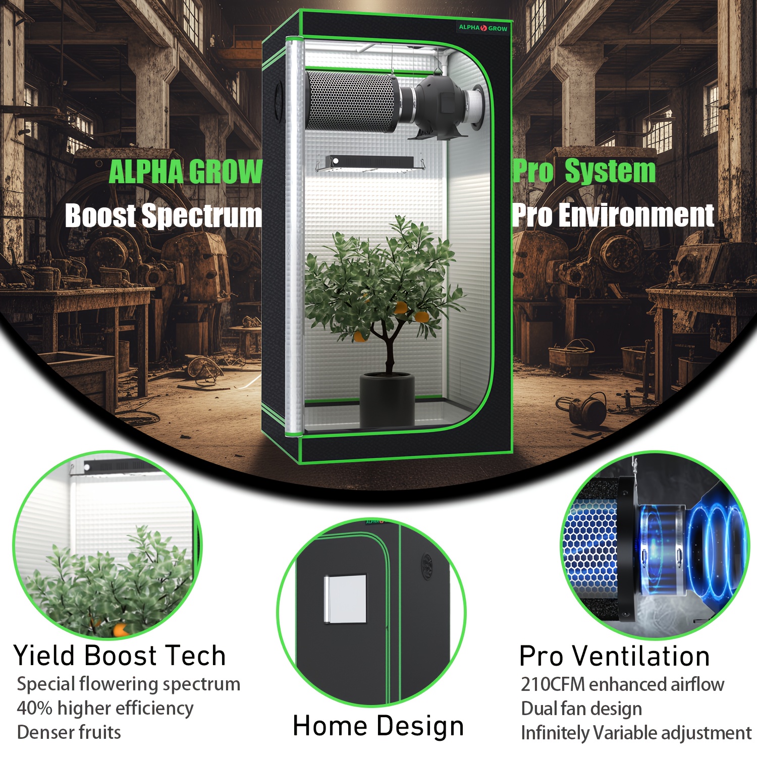 ALPHAGROW Complete 2x2ft Grow  - Grow Tent Complete Kit review and price