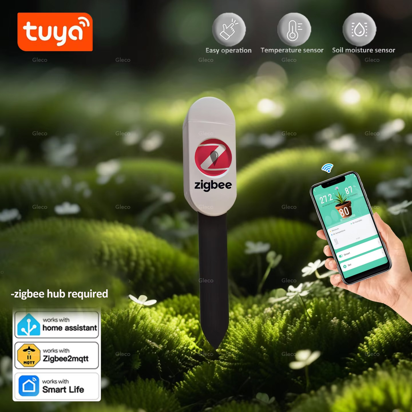 Tuya Smart Life Zigbee Soil Mo - Smart Garden Zigbee review and price