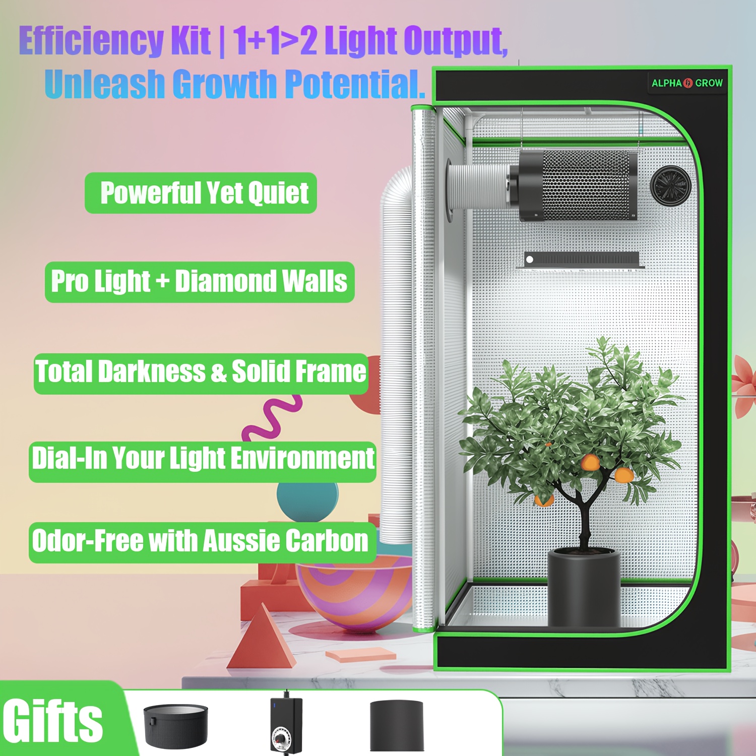 ALPHAGROW Complete Indoor Grow - Grow Tent Complete Kit review and price