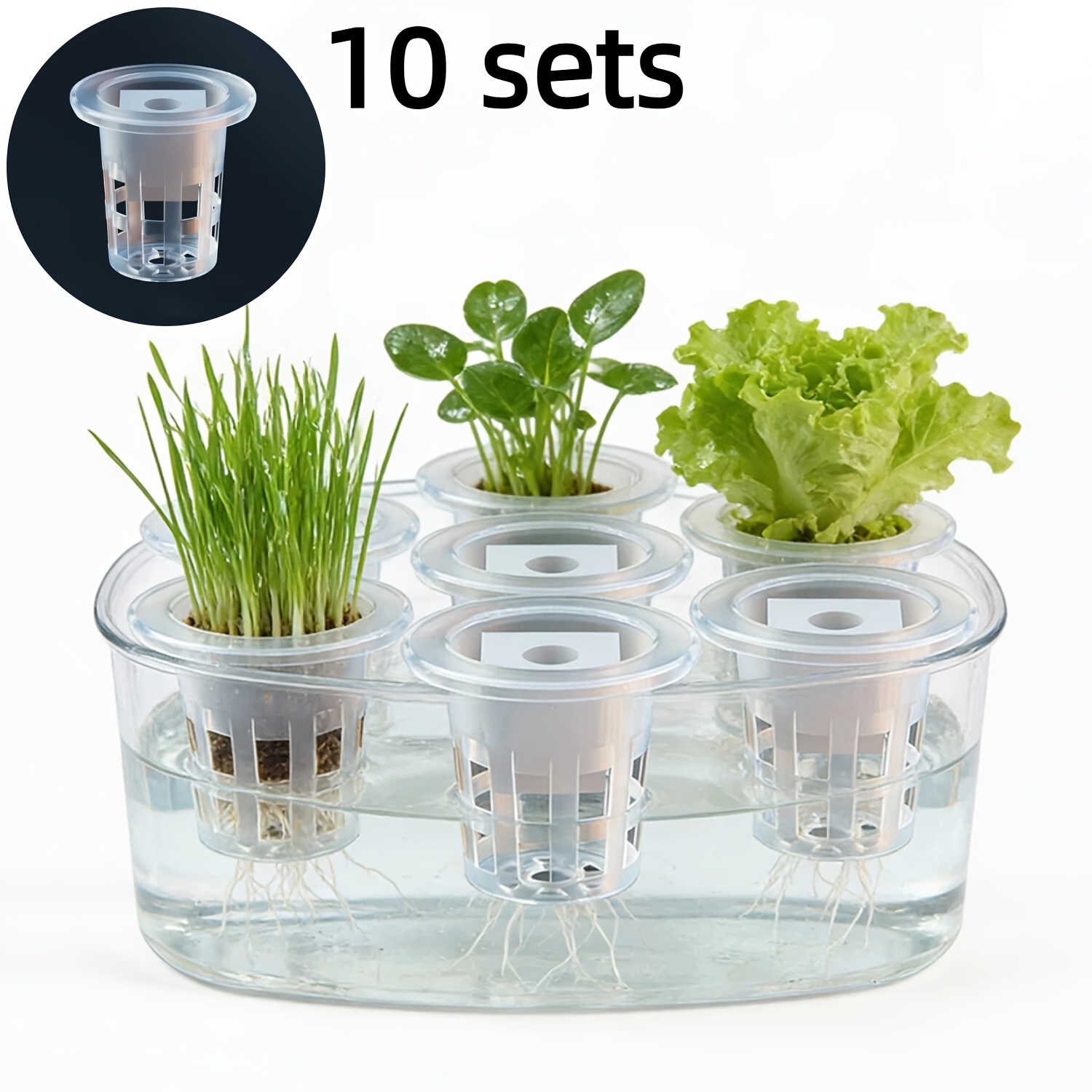 10pcs Hydroponic Seedling Bask - Smart Garden Plastic Cups review and price