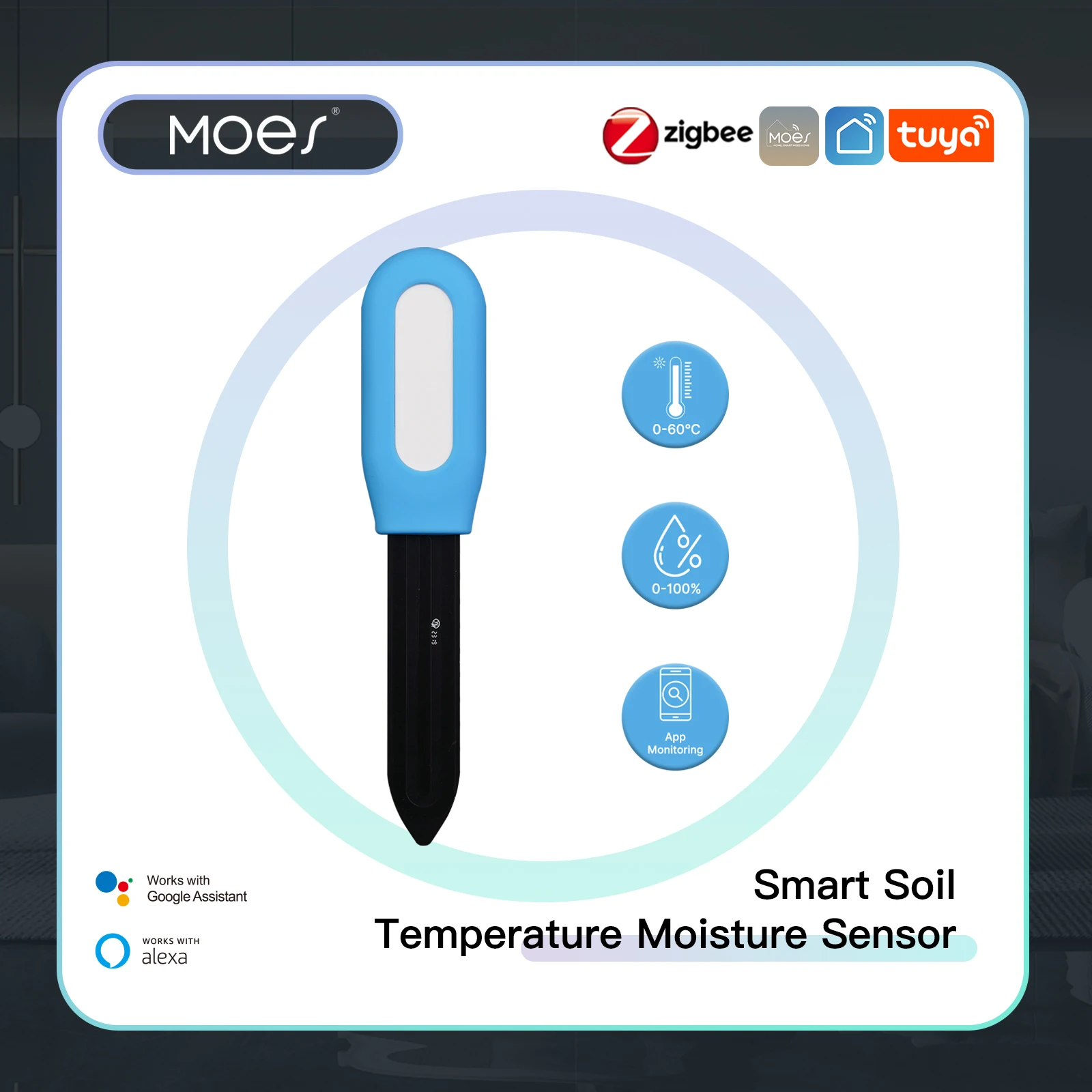 MOES Smart ZigBee Soil Tempera - Smart Garden Zigbee review and price