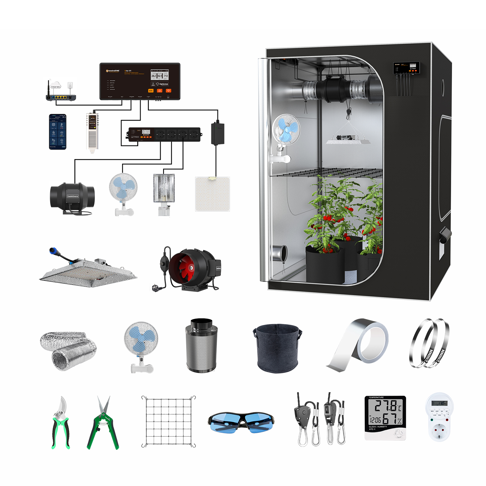 2024 Best Selling Smart Contro - Grow Tent Complete Kit review and price