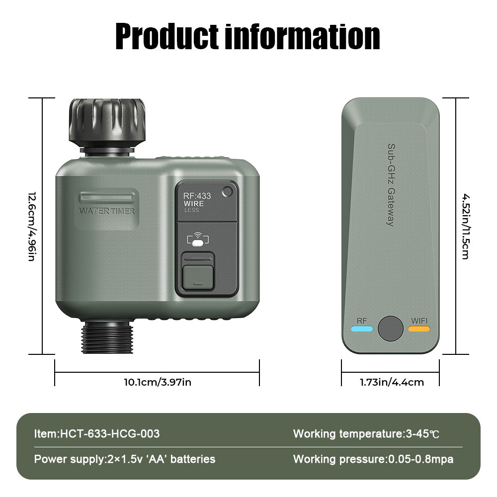 Tuya RF433 Wireless Intelligen - Smart Garden Watering Can review and price