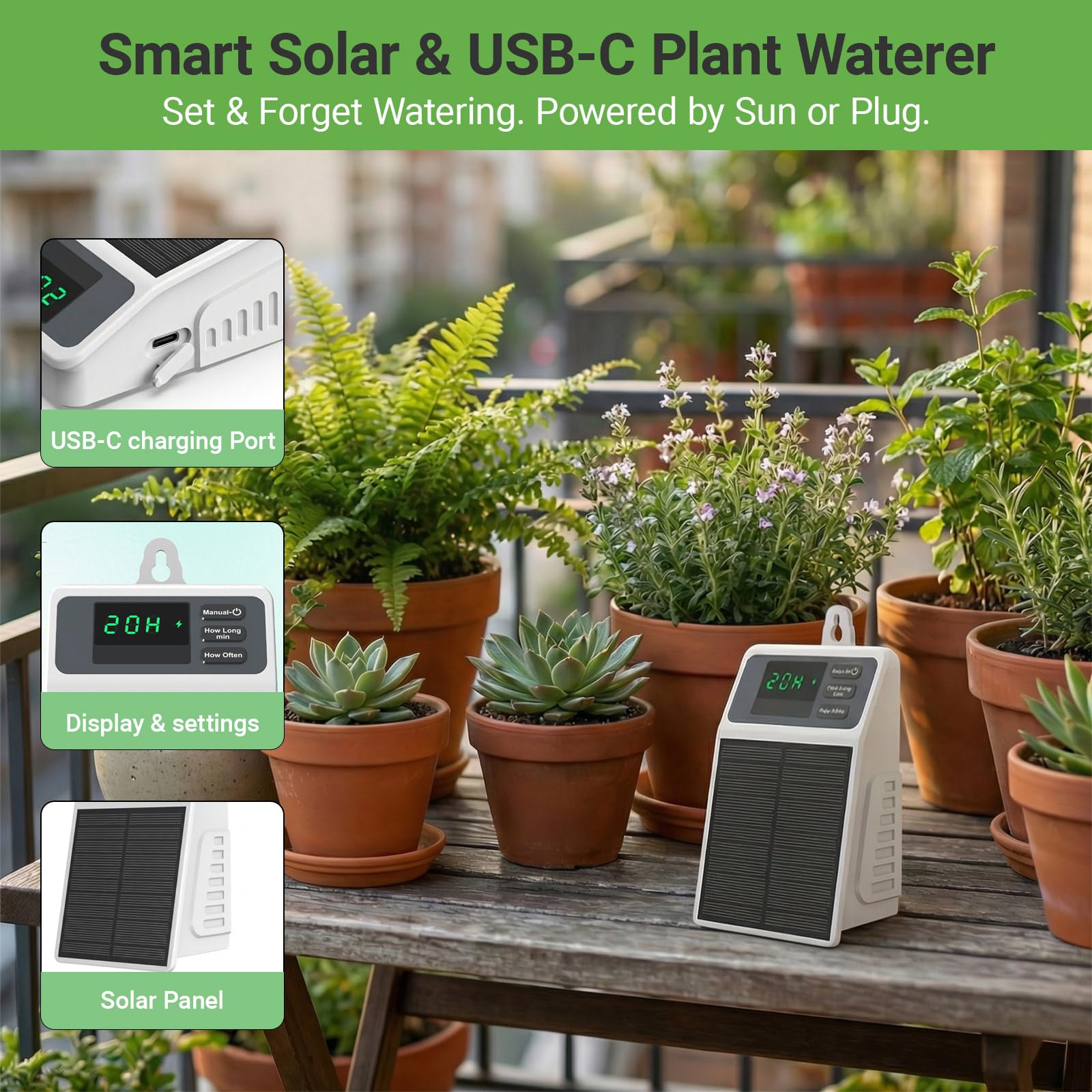 Upgraded Solar Drip Irrigation - Smart Garden Auk review and price