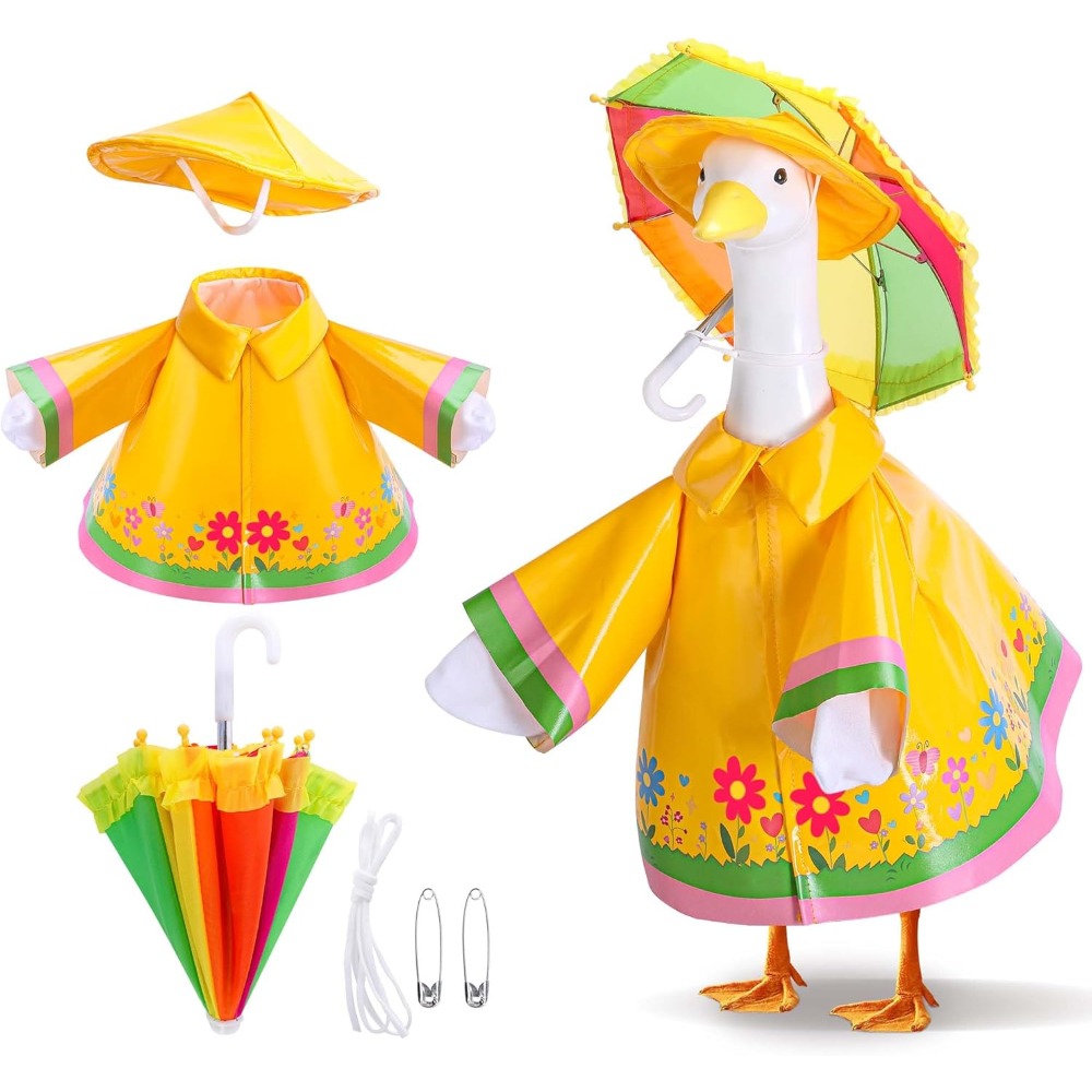 Cute Porch Goose Raincoat Outf - Smart Garden In Home review and price