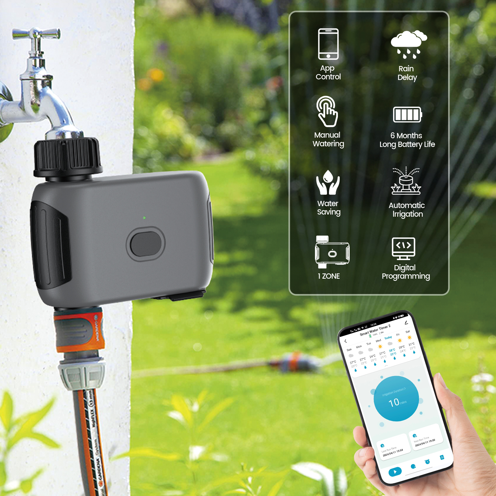 Insoma Wifi Sprinkler Timer Au - Smart Garden Watering Can review and price