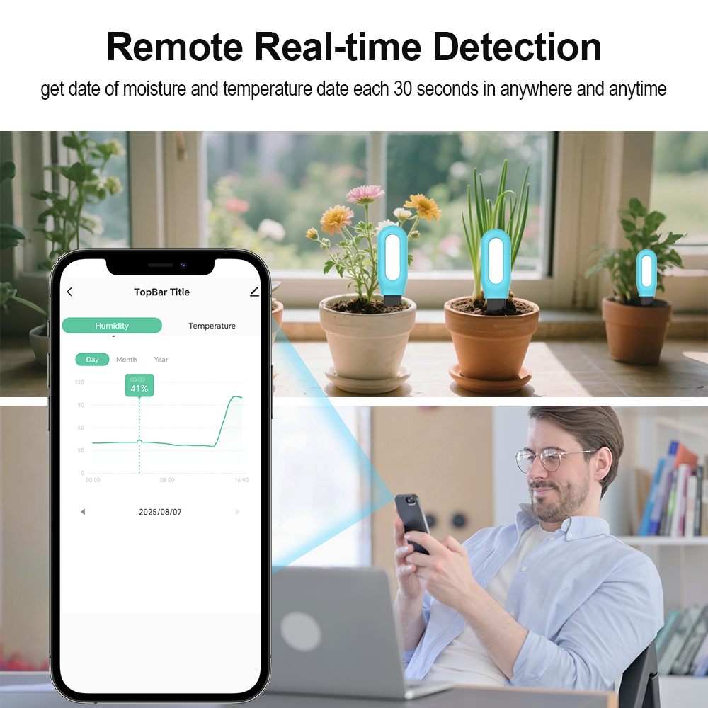 Tuya Zigbee Soil Sensor Humidi - Smart Garden Zigbee review and price