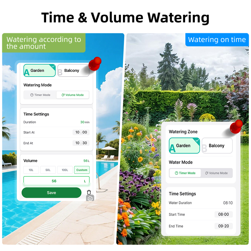 WiFi Water Timer 2 Zone Solar  - Smart Garden Watering Can review and price