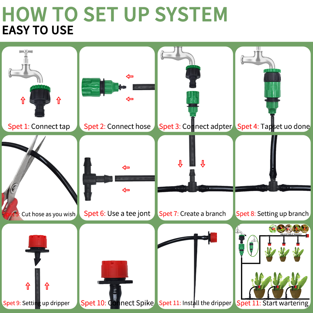 Micro Drip Irrigation System P - Smart Garden Auk review and price